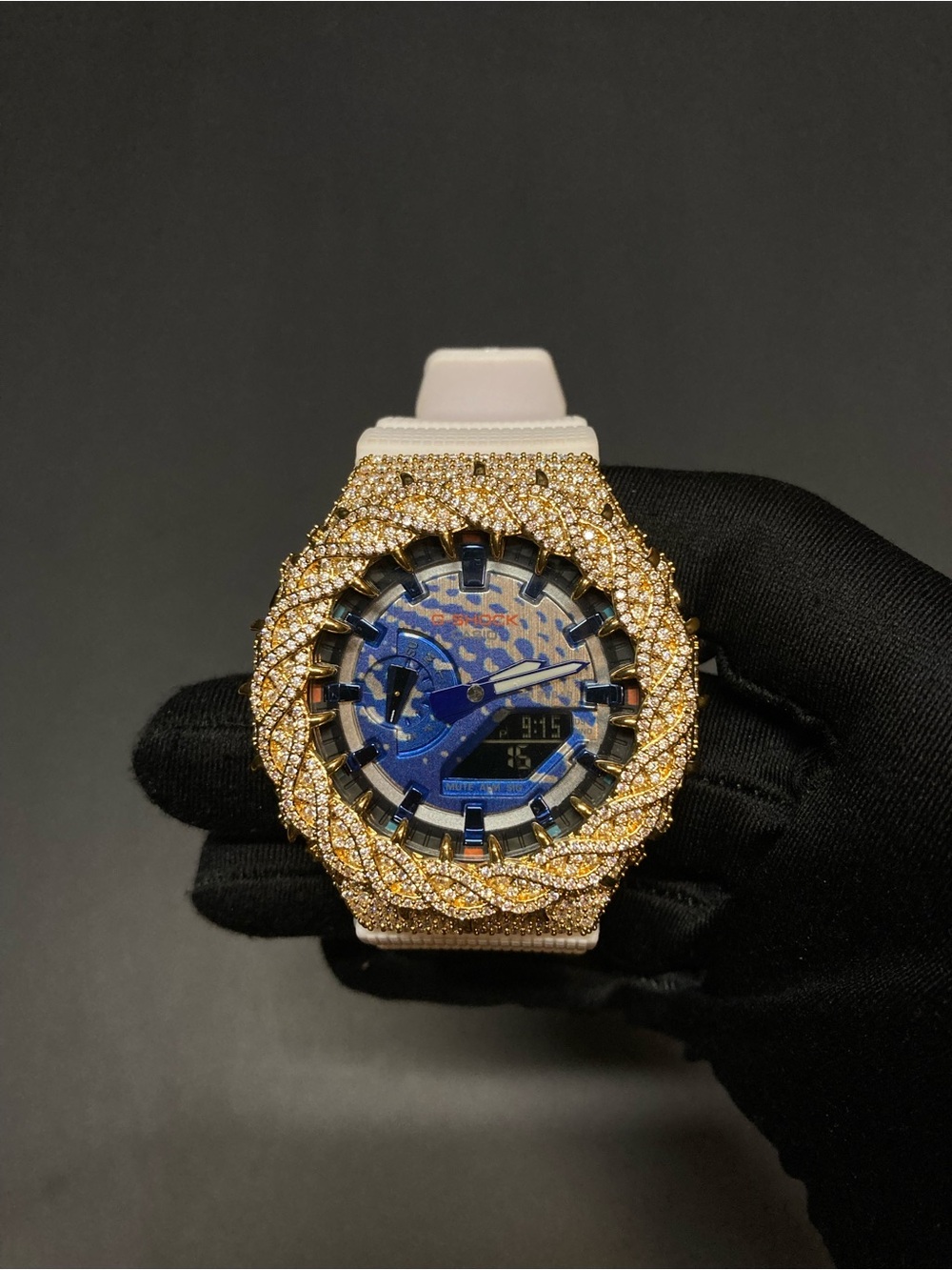 ✨ Custom Moissanite Gm-2100 G-SHOCK Watch 💎 | GRA Certified ✨